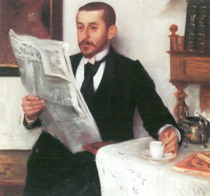 画家Benno Beckernの肖像 作： Lovis Corinth